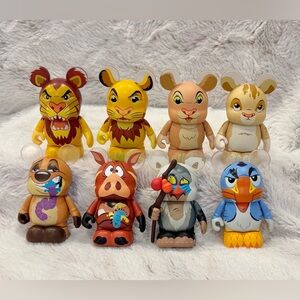 Disney Vinylmation Lion King Collectible Figures Set of 8 Simba Nala Mufasa